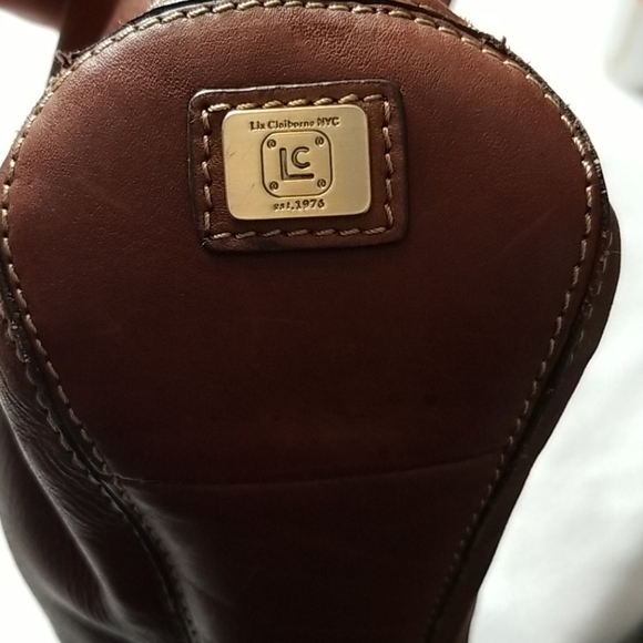 Liz Claiborne Vintage Brown Genuine Leather Bag - Picture 12 of 16